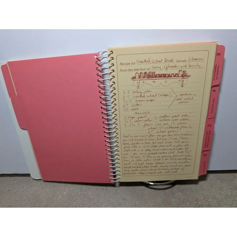 With Love From My Kitchen Vintage Recipe Journal Nancy Radcliffe Edwards Spiral